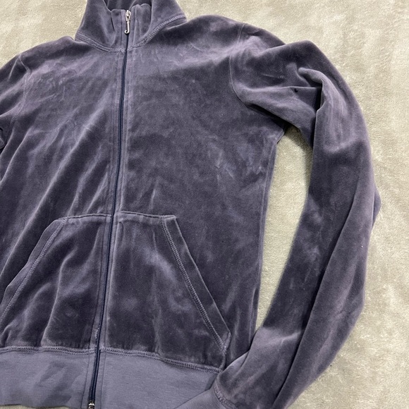 Grey Juicy Couture Zip Up - Picture 2 of 4